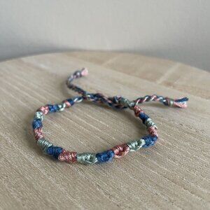 Arla Bracelet, anklet, trendy, comfortable, tie, embroidery thread, woven, gift,
